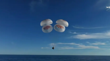 The SpaceX capsule returning to Earth with stranded astronauts Butch Wilmore and Suni Williams.