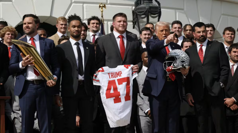 Trump, Vance Celebrate Ohio State’s 2025 National Championship At The White House