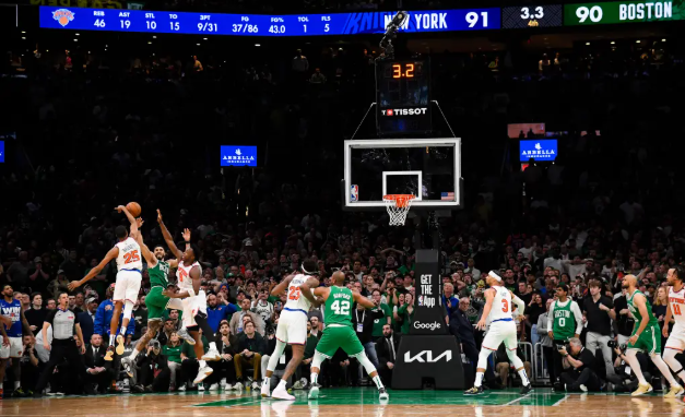 Mikal Bridges Blocks Jayson Tatum To End Game 2