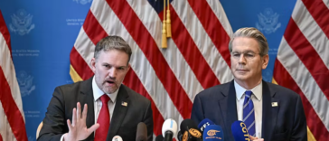 U.S. Treasury Secretary Scott Bessent, U.S. Trade Representative Jamieson Greer