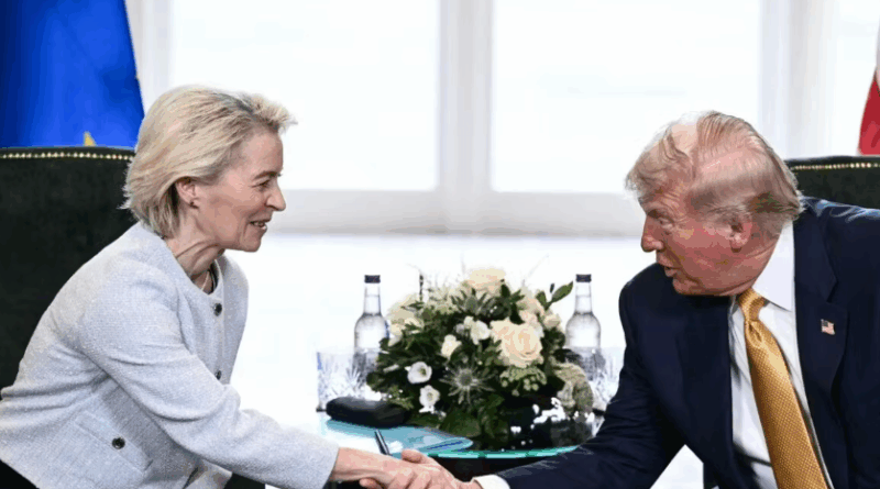 Ursula von der Leyenin, President Trump