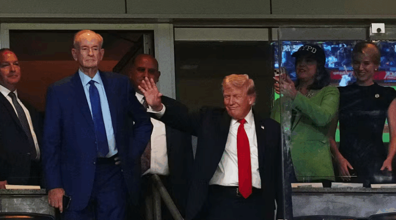 President Trump at Yankee Stadium