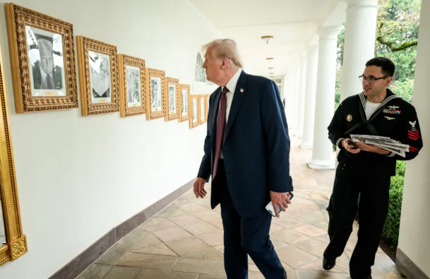 President Trump at the White House
