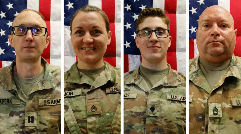 Four Army Reserve Soliders