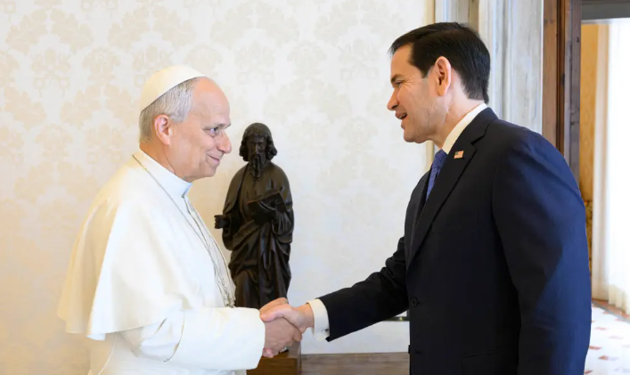 Pope Leo, Marco Rubio