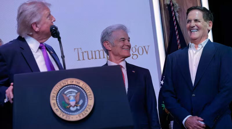 President Trump, Dr Oz, Mark Cuban