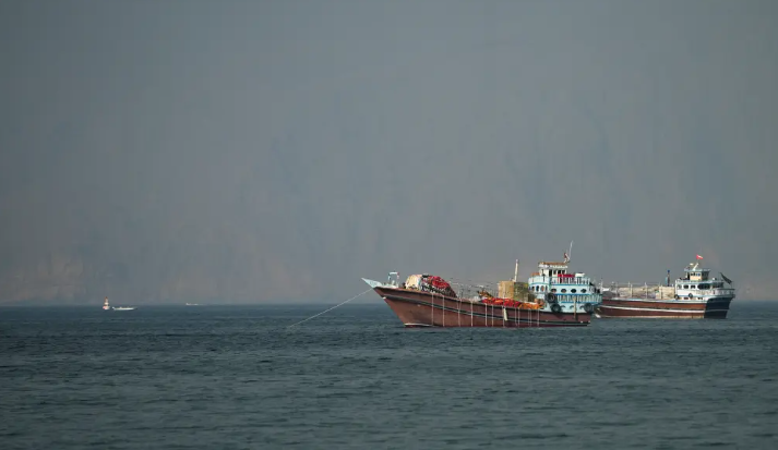 Ships at the Strait of Hormuz
