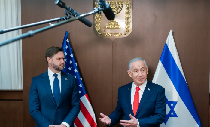 JD Vance, Benjamin Netanyahu
