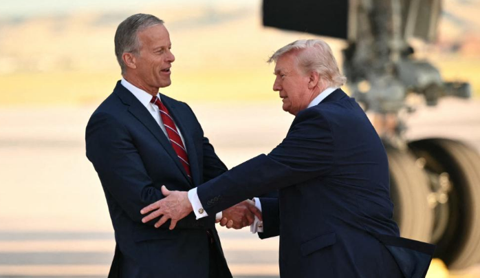 John Thune, President Donald Trump