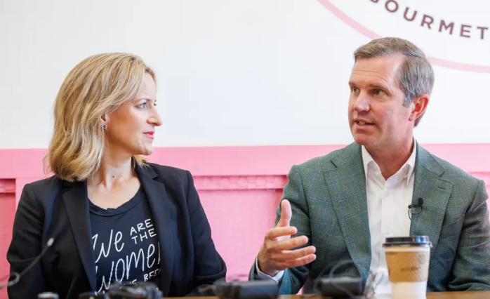 Jocelyn Benson, Andy Beshear,