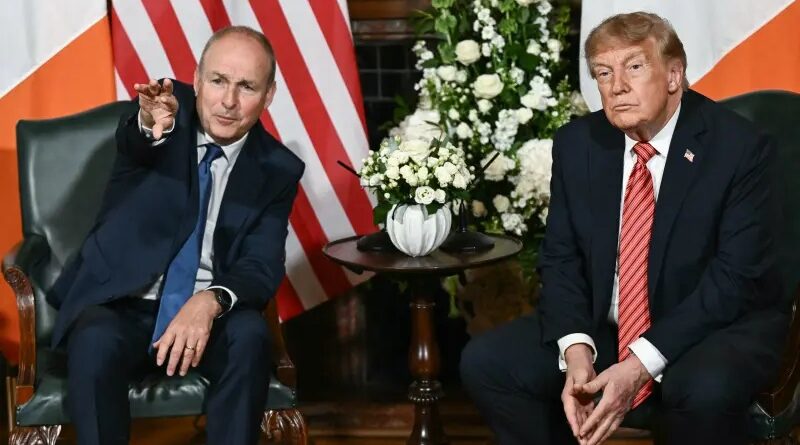 Micheál Martin, Donald Trump