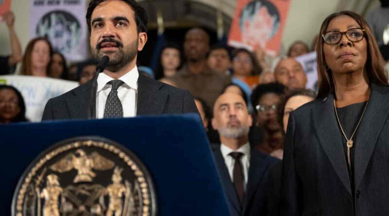 Zohran Mamdani, Letitia James
