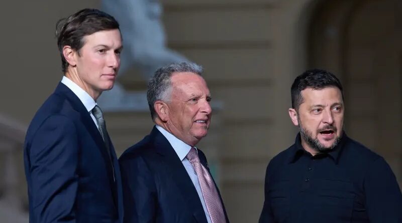 Jared Kushner and Steve Witkoff meet with Ukrainian President Volodymyr Zelensky